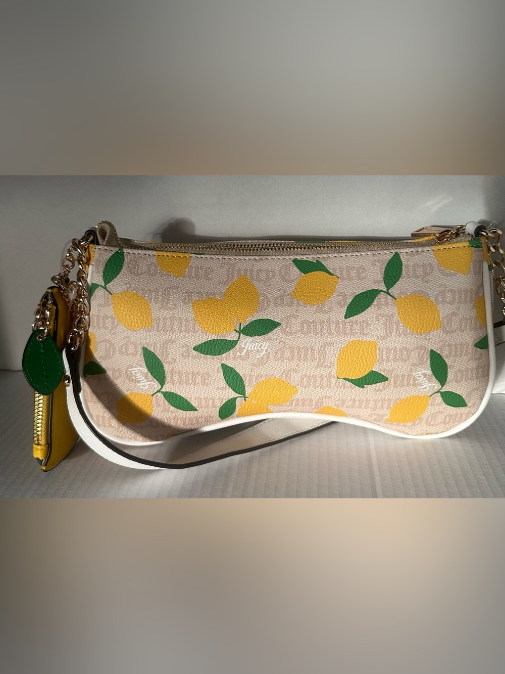 🍋 NWT Juicy Couture Fruitful Lemon Print Shoulder Bag & Coin Purse – Y2K Vibe! - Picture 6 of 16